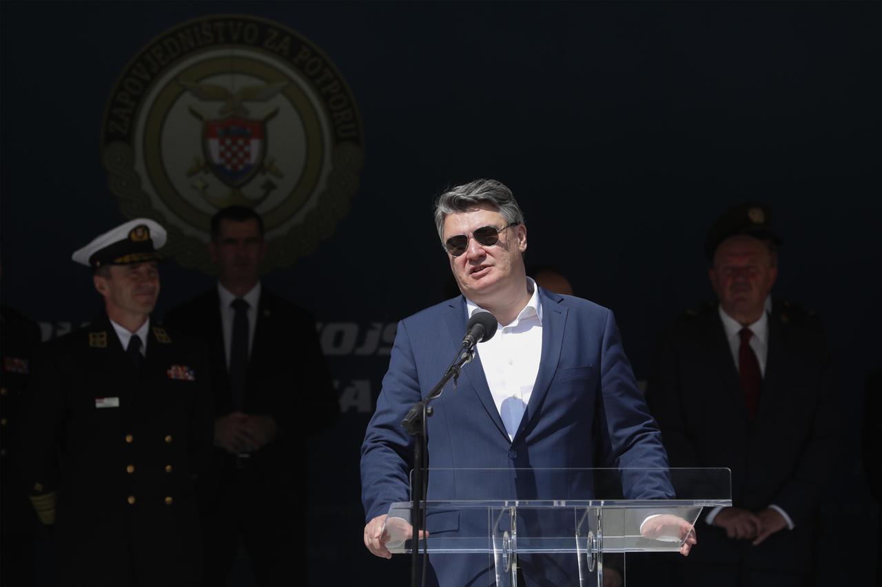 Predsjednik Milanović  na obilježavanju 20. obljetnice ustrojavanja Zapovjedništva za potporu