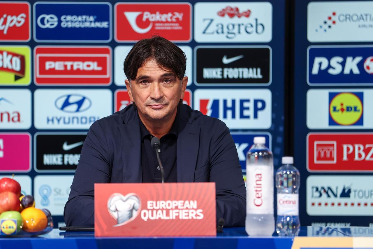 Konferencija za medije nakon utakmice između Hrvatske i Crne Gore