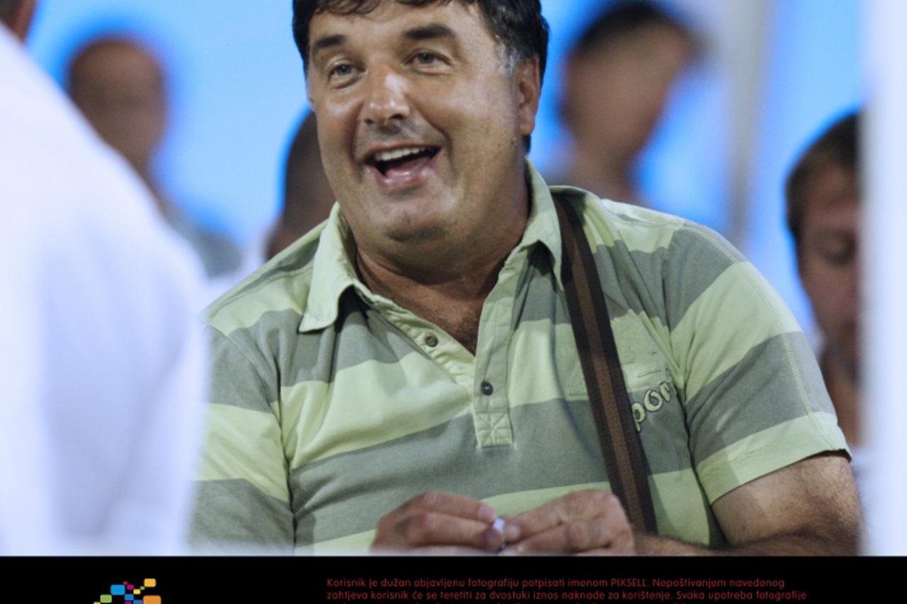 '20.07.2012., Stadion Park mladezi, Split - MAXtv 1. HNL, 1. kolo, RNK Split - HNK Rijeka. Trener Hajduka Miso Krsticevic na tribinama u lozi. Photo: Ivo Cagalj/PIXSELL'
