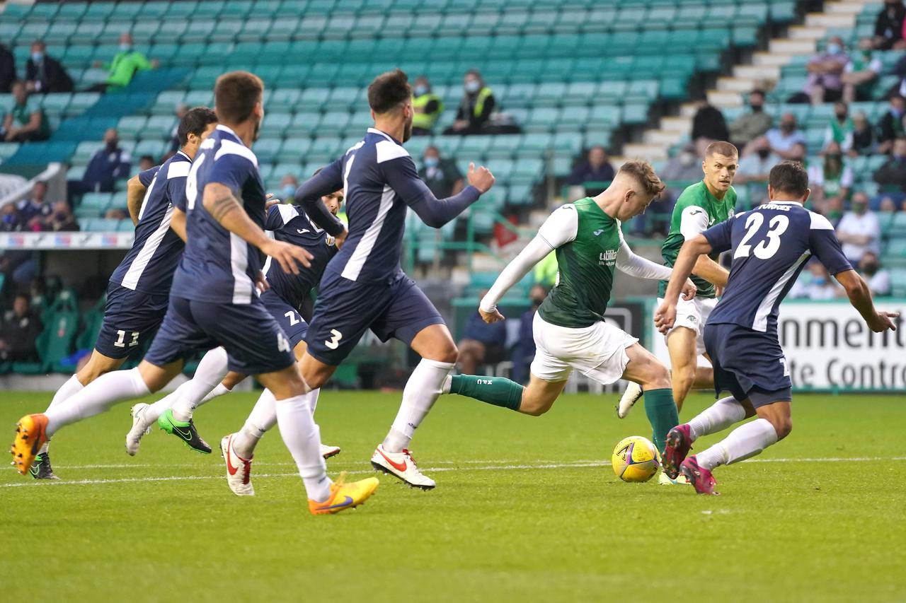 Hibernian v FC Santa Coloma - UEFA Europa Conference League - Second Qualifying Round - First Leg - Easter Road