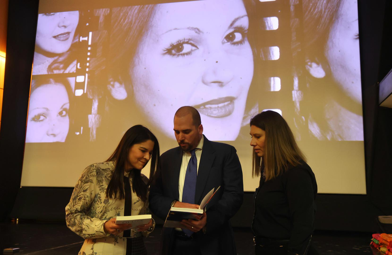 25.02.2026.,Split-Svecano otvoren mural posvecwen splitskoj glumici Zdravki Krstulovic u prolazu pokraj Hrvatskog narodnog kazališta u Splitu,  Program je nastavljen projekcijom dokumentarnog filma o Zdravki Krstulovic iz serijala Velikani hrvatskog glumista, u produkciji Menorah filma. Photo: Ivo Cagalj/PIXSELL