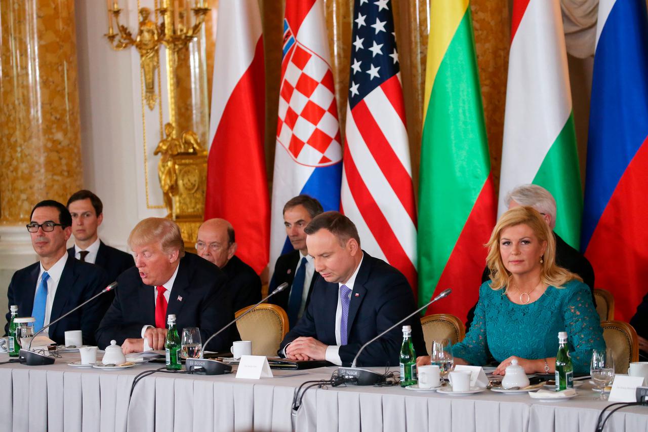 Inicijativu snažno podržava SAD - predsjednik Trump nedavno na sastanku s predsjednicom RH K. Grabar - Kitarović i poljskim šefom države Dudom