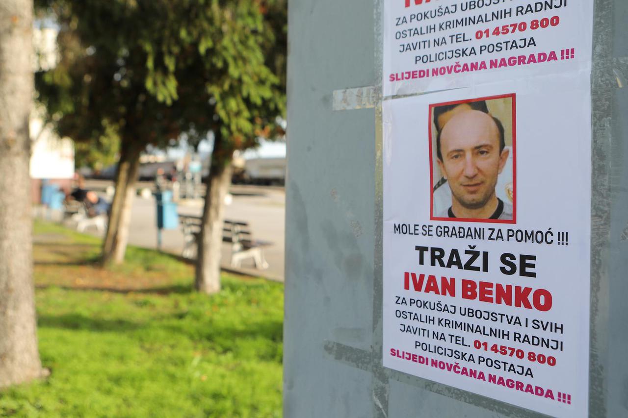 Zagreb: Plakat s likom muškarca koji je jutros pucao po Sesvetama
