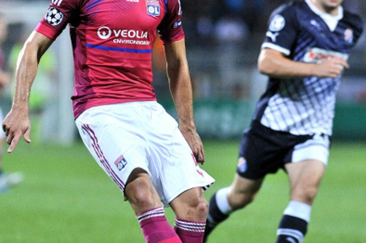 '27.09.2011., Stadion Gerland, Lyon, Francuska - UEFA Liga prvaka, skupina D, 2. kolo, Lyon - Dinamo Zagreb. Dejan Lovren(5).  Photo: Goran Stanzl/PIXSELL'