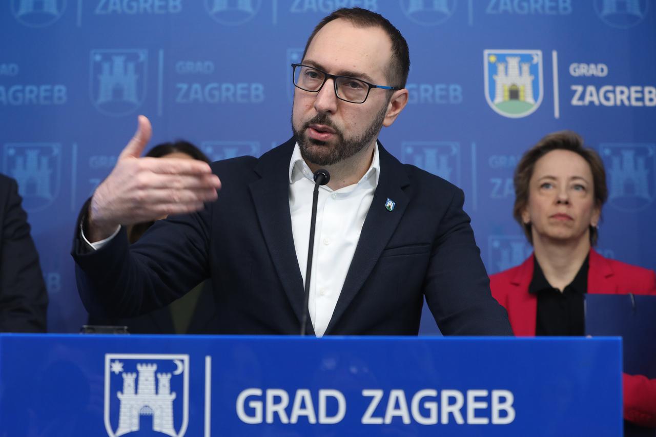 Zagreb: Gradonačelnik Tomašević održao konferenciju za medije