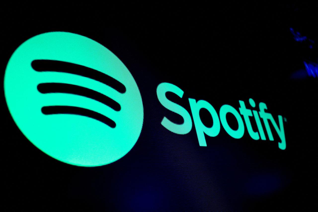 FILE PHOTO: The Spotify logo in New York