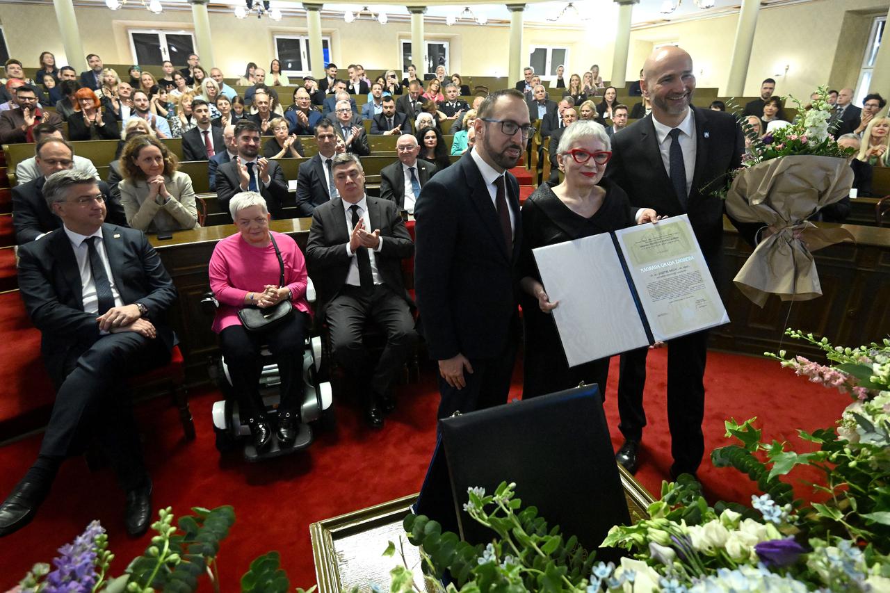 Zagreb: Dodijela javnih priznanja Grada Zagreba istaknutim građanima