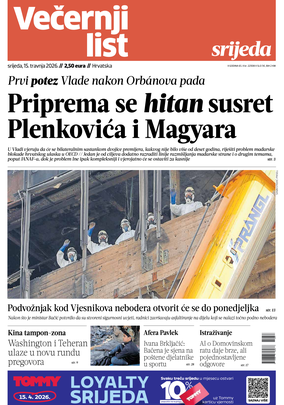 Naslovnica 15.04.2026.