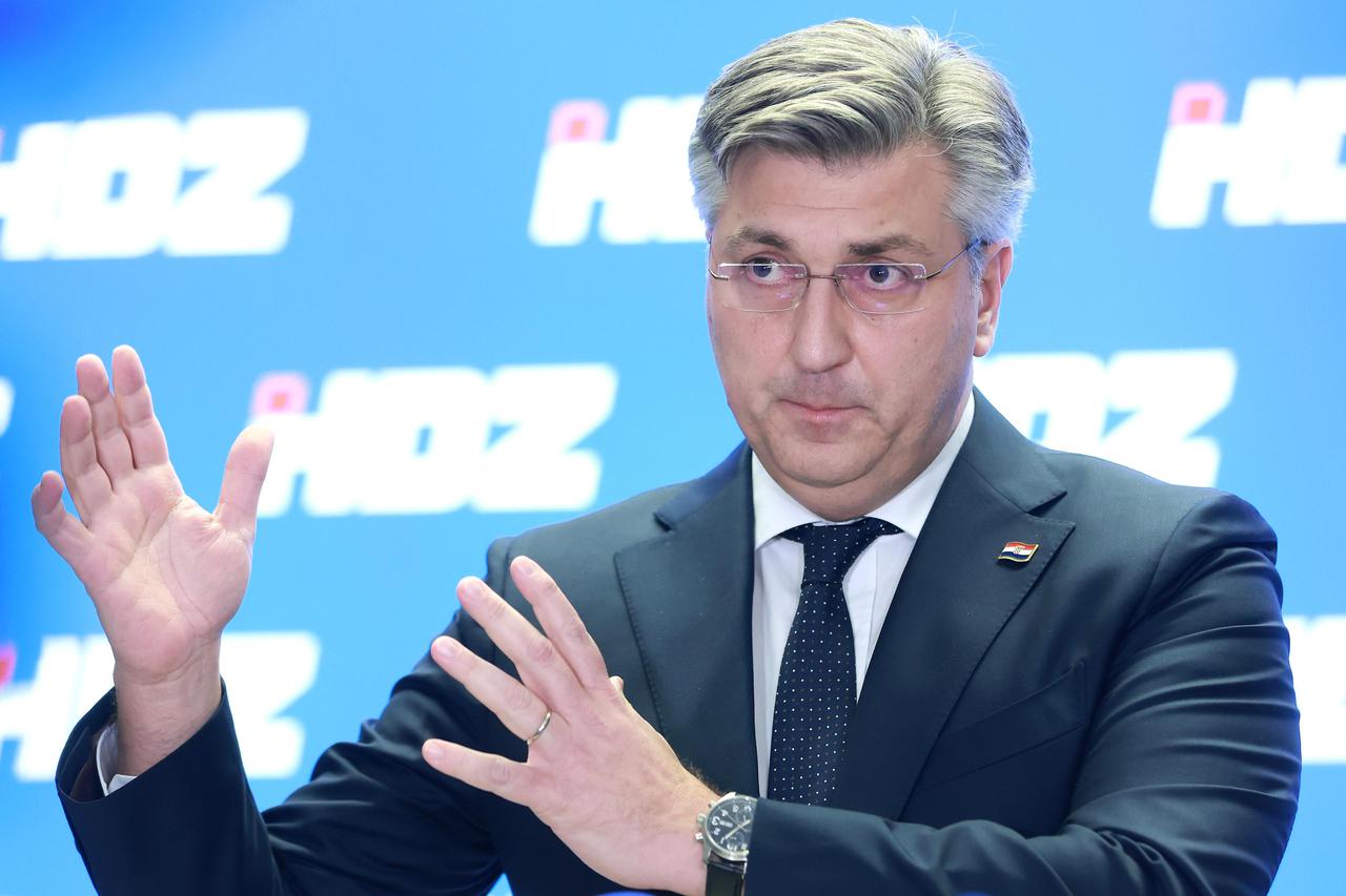 Zagreb: Izjava Andreja Plenkovića nakon sjednice šireg Predsjedništva HDZ-a