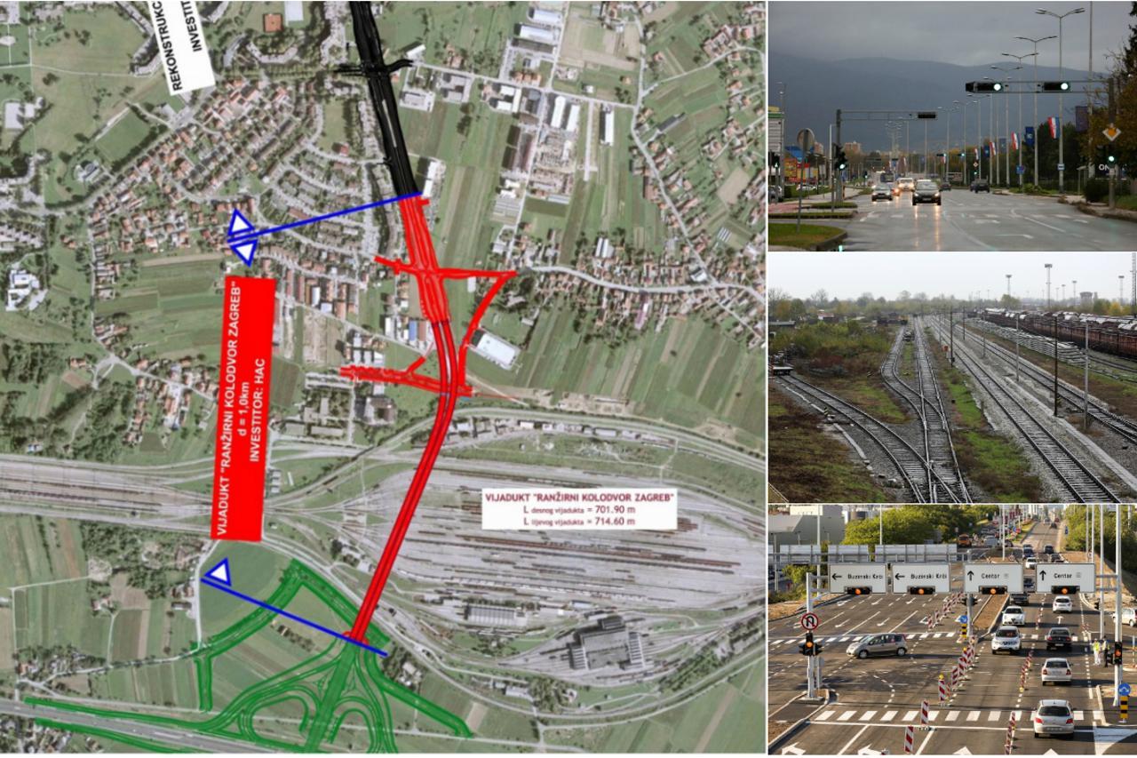 Gradnja vijadukta iznad Ranžirnog kolodvora