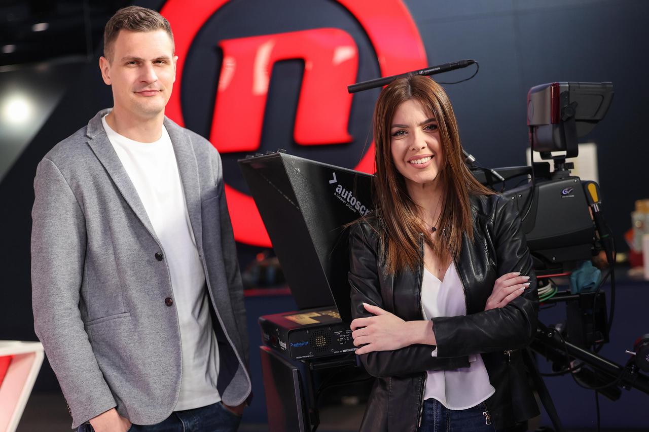 Zagreb: Valentina Baus i Dino Goleš, voditelji Dnevnika Nove TV