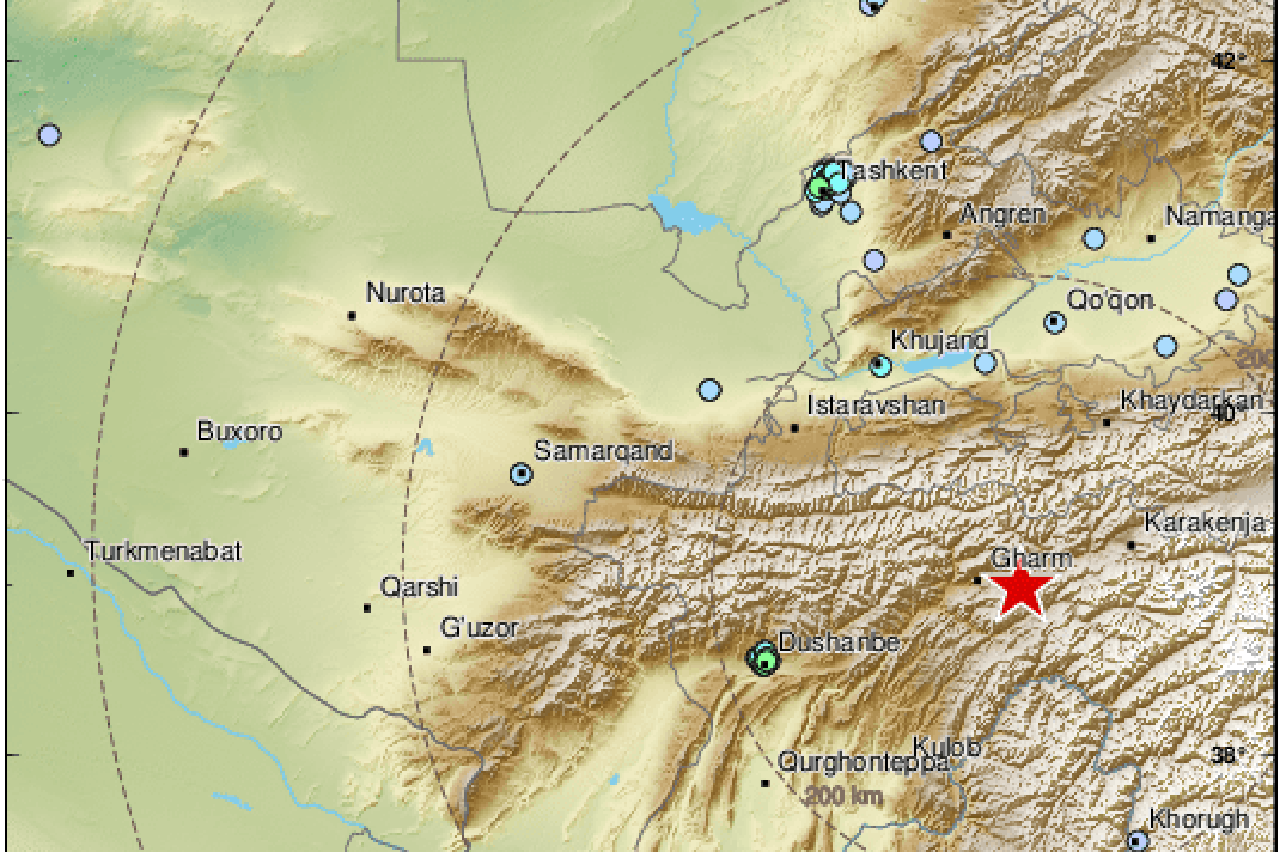 potres u Tadžikistanu