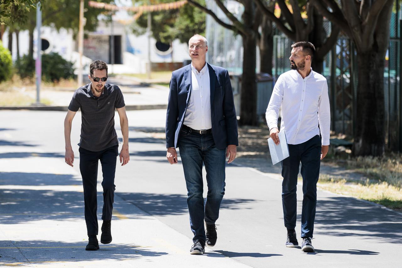 Split: Konferencija za medije Ivice Puljka, Bojana Ivoševića i Luke Baričića povodom seksualne afere