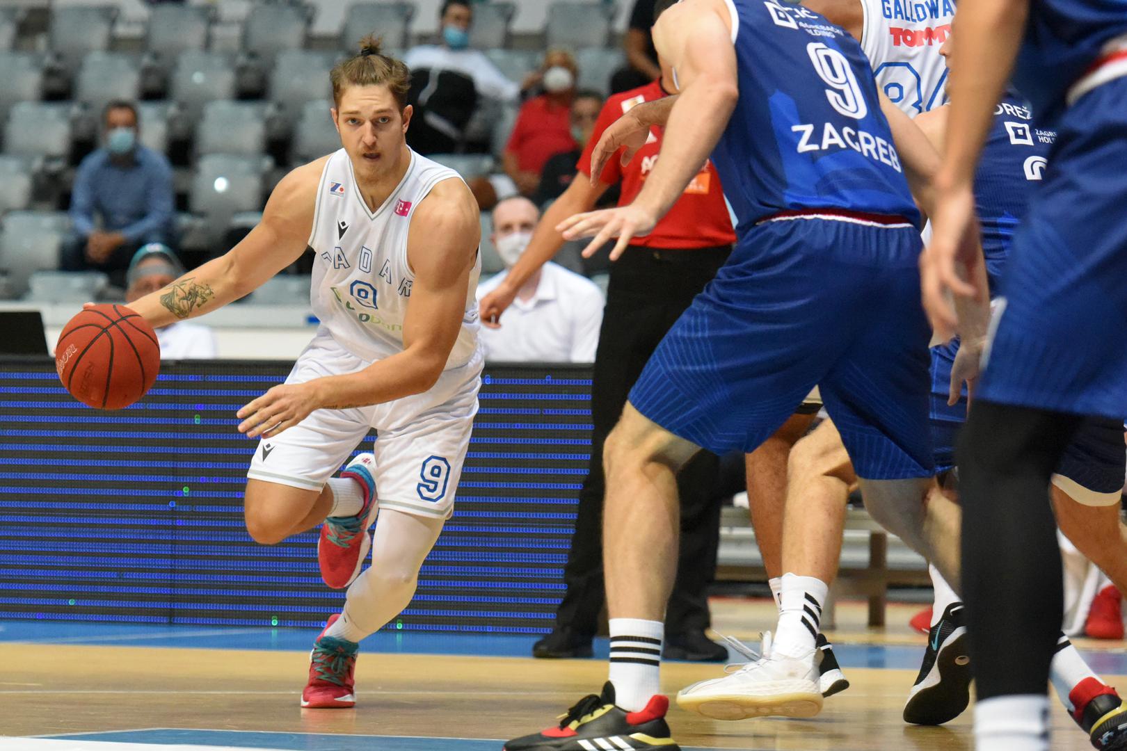 25.09.2020., dvorana Kresimira Cosica, Zadar - HT Premijer liga, 02. kolo, KK Zadar - KK Cibona.  Jan Palokaj. Photo: Dino Stanin/PIXSELL