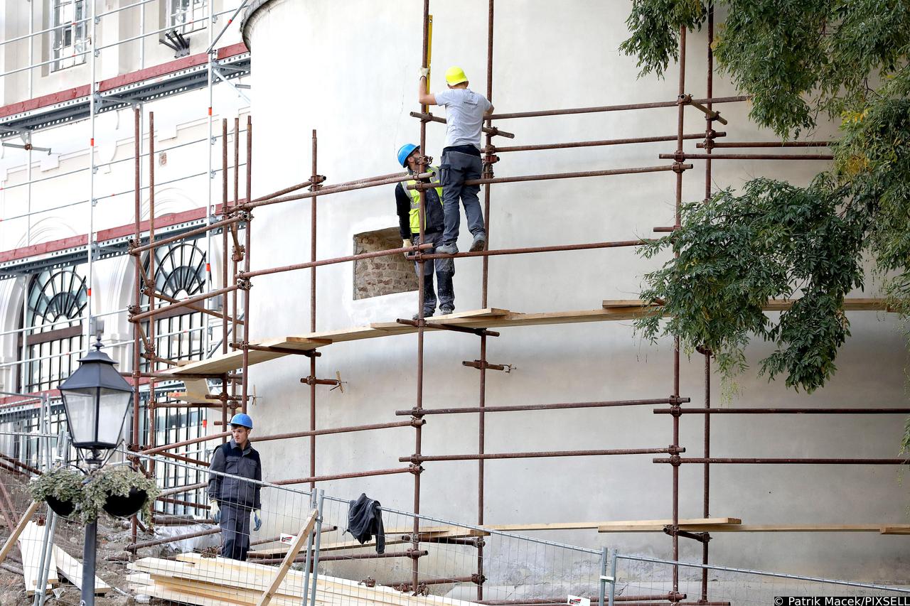 Zagreb: Gra?evinski radnici