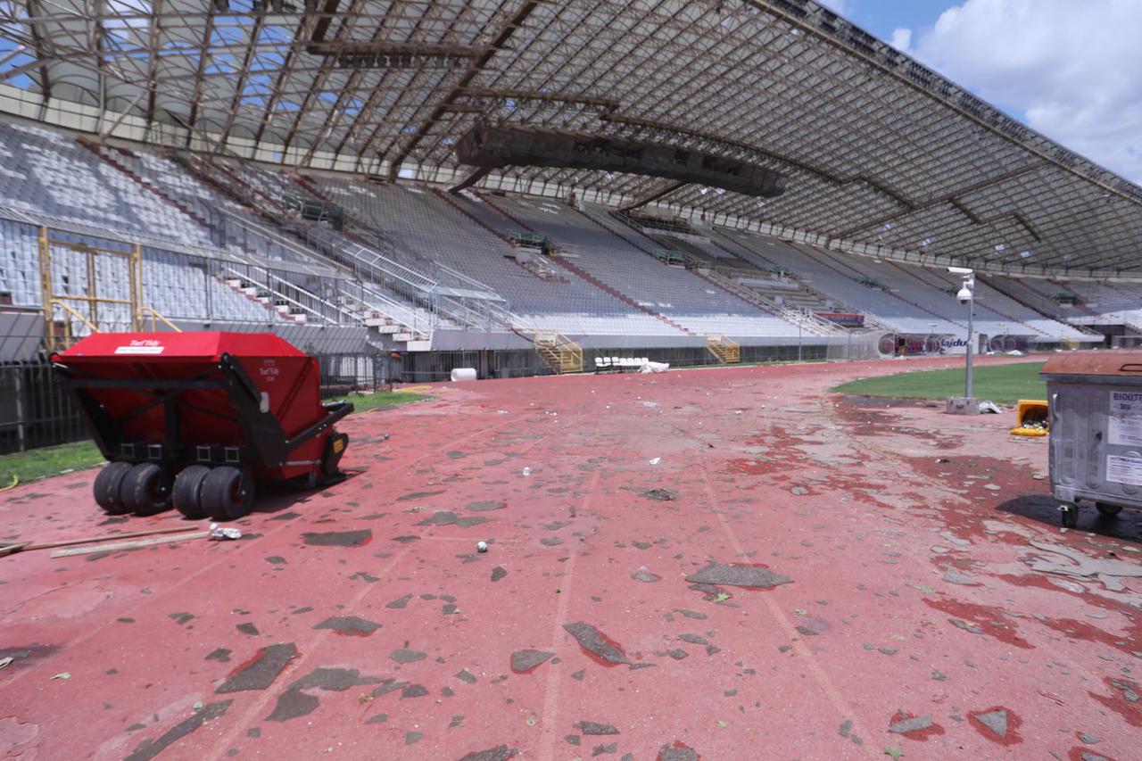 Poljud oštećen u oluji koja je poharala Split