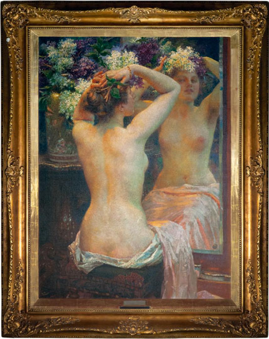 Vlaho Bukovac, Mladost - kraljica života, 1915., ulje na platnu, 122 x 89 cm, Muzej Jugoslavije, Beograd