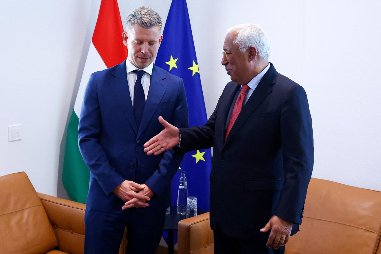Hungary's incoming Prime Minister Magyar meets European Council President Costa, in Brussels