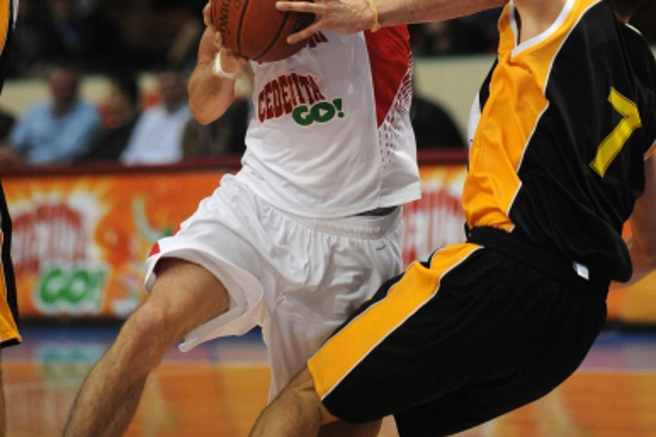 \'06.04.2011., Sutinska vrela, Zagreb - Kosarkaska utakmica 4. kola Lige za prvaka izmedju KK Cedevita i KK Split CO. Photo: Daniel Kasap/PIXSELL\'