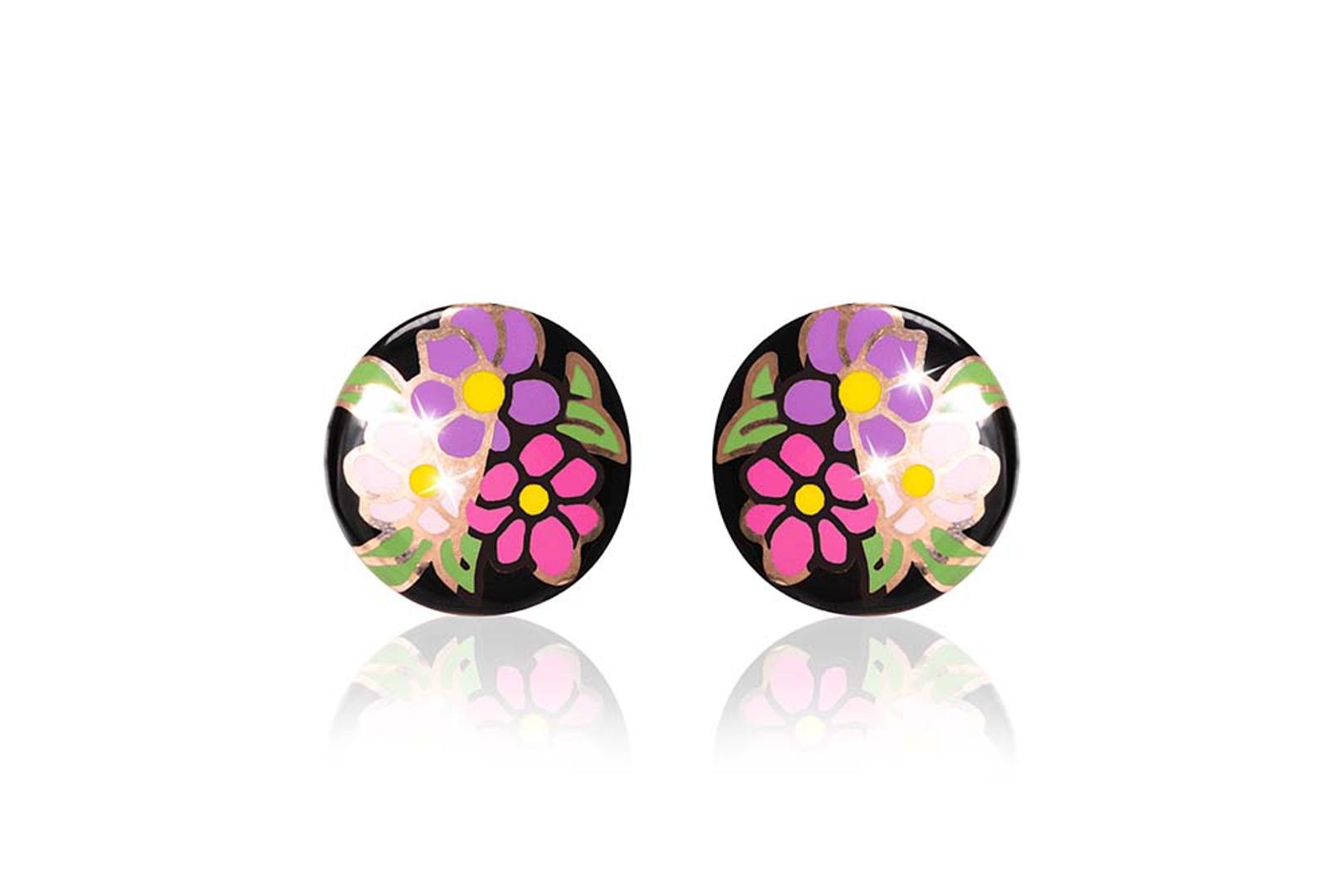 Zlatarne Zaks srebrne naušnice s crvenom pozlatom i emajlom, s popustom  810 kn