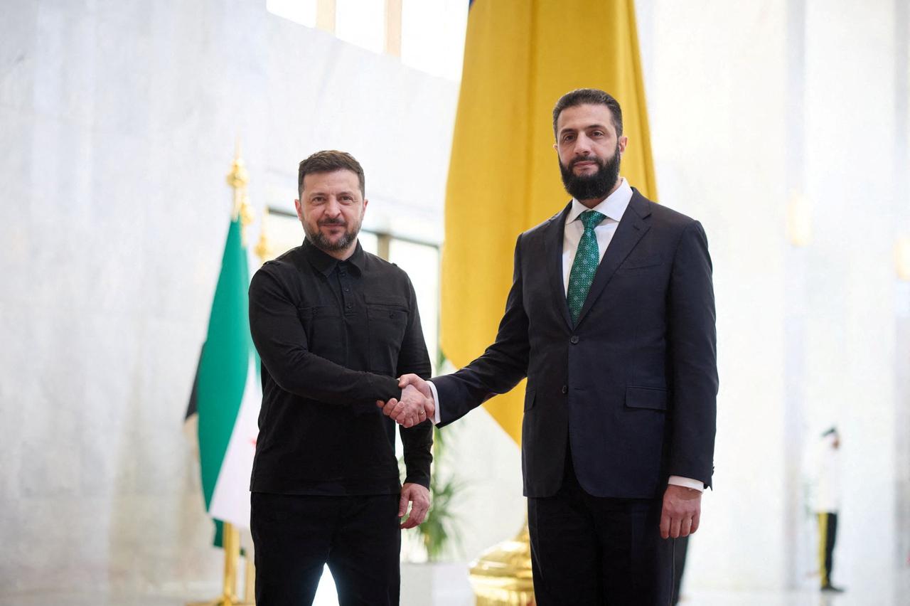 Ukraine's President Zelenskiy visits in Damascus