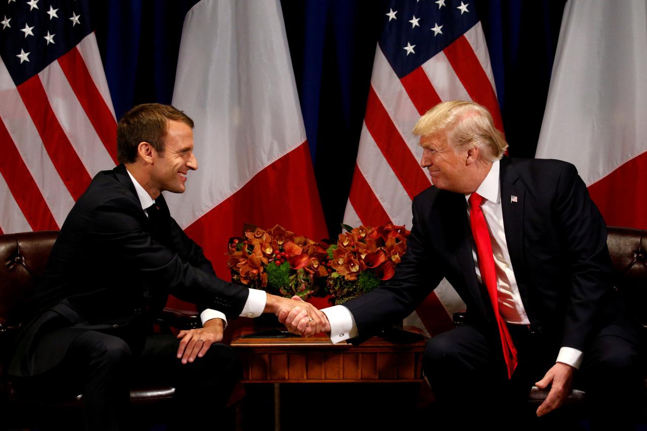 Donald Trump, Emmanuel Macron