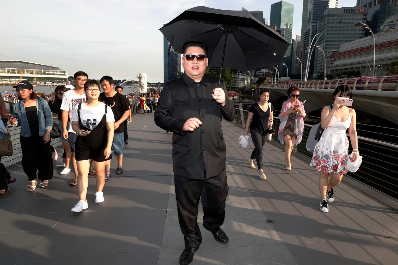 Imitator Kim Jong Una u Singapuru