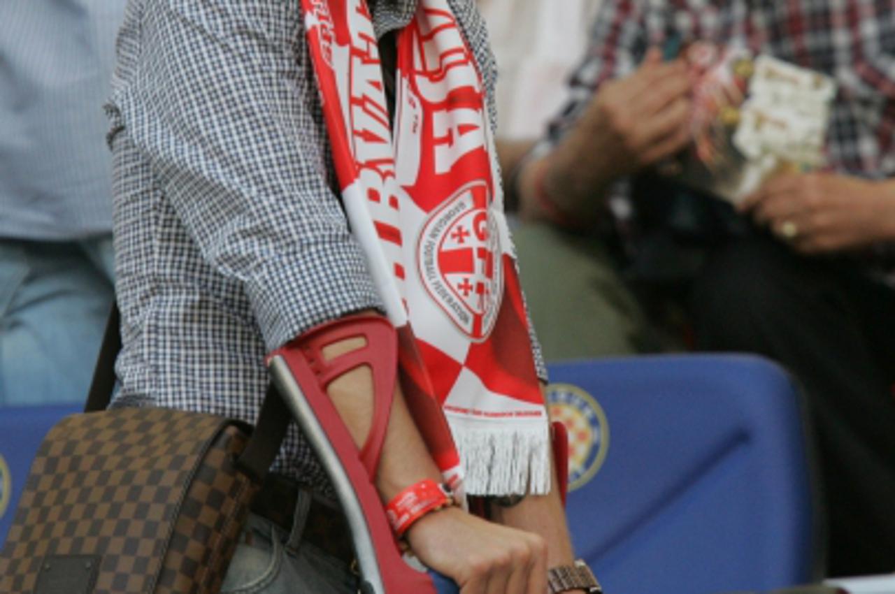 \'03.06.2011., Poljud, Split - Kvalifikacijska utakmica za UEFA EURO 2012 izmedju reprezentacija Hrvatske i Gruzije.Ivan Rakitic u lozi sa stakama. Photo: Ivo Cagalj/PIXSELL\'