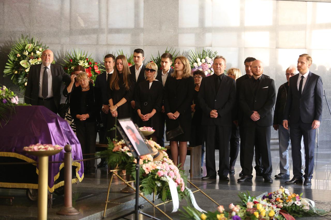 Ispraćaj Željka Žnidarića na zagrebačkom krematoriju