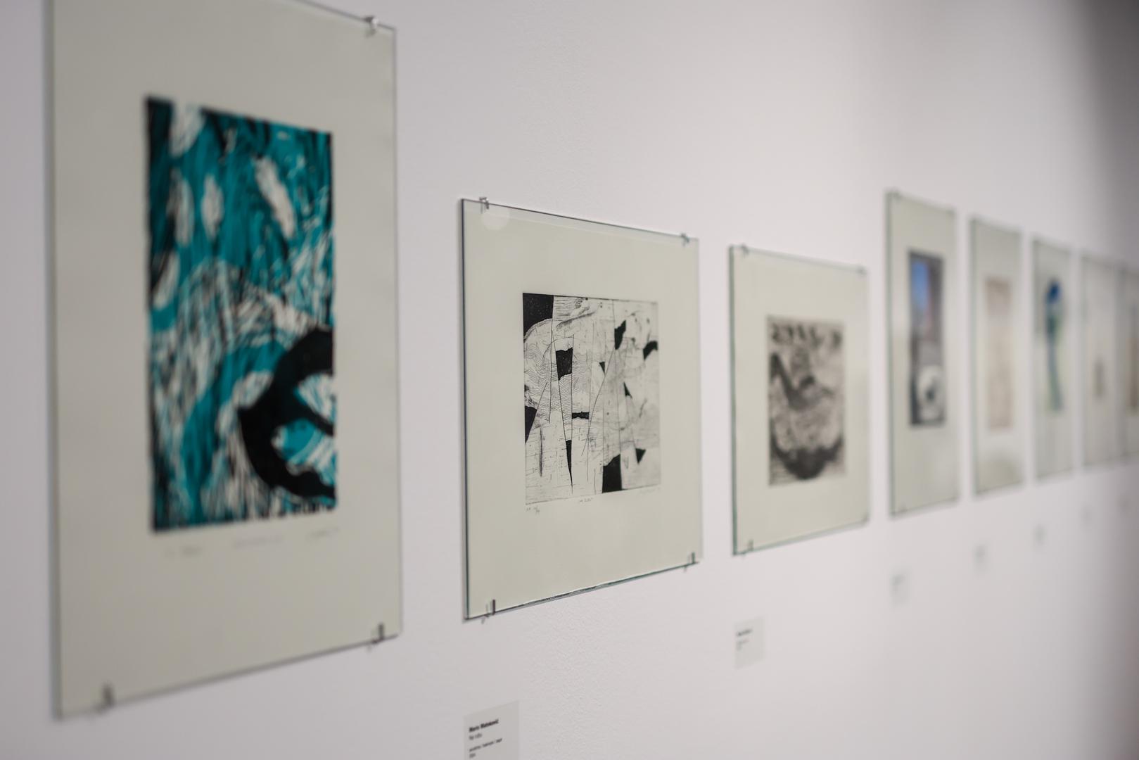 18.02.2025., Zagreb - Predstavljanje pjesnicko-graficke mape "List je covjek koji hoda zrakom: hommage Luku Paljetku" kolekcionara i promicatelja graficke umjetnosti Boze Biskupica u Muzeju suvremene umjetnosti. Suvremeni hrvatski i slovenski likovni umjetnici i umjetnice u raznim grafickim tehnikama vizualizirali su svoj dozivljaj Luka Paljetka u 34 grafike, akvarel i fotografski ispis, te 17 pjesama. Photo: Igor Kralj/PIXSELL