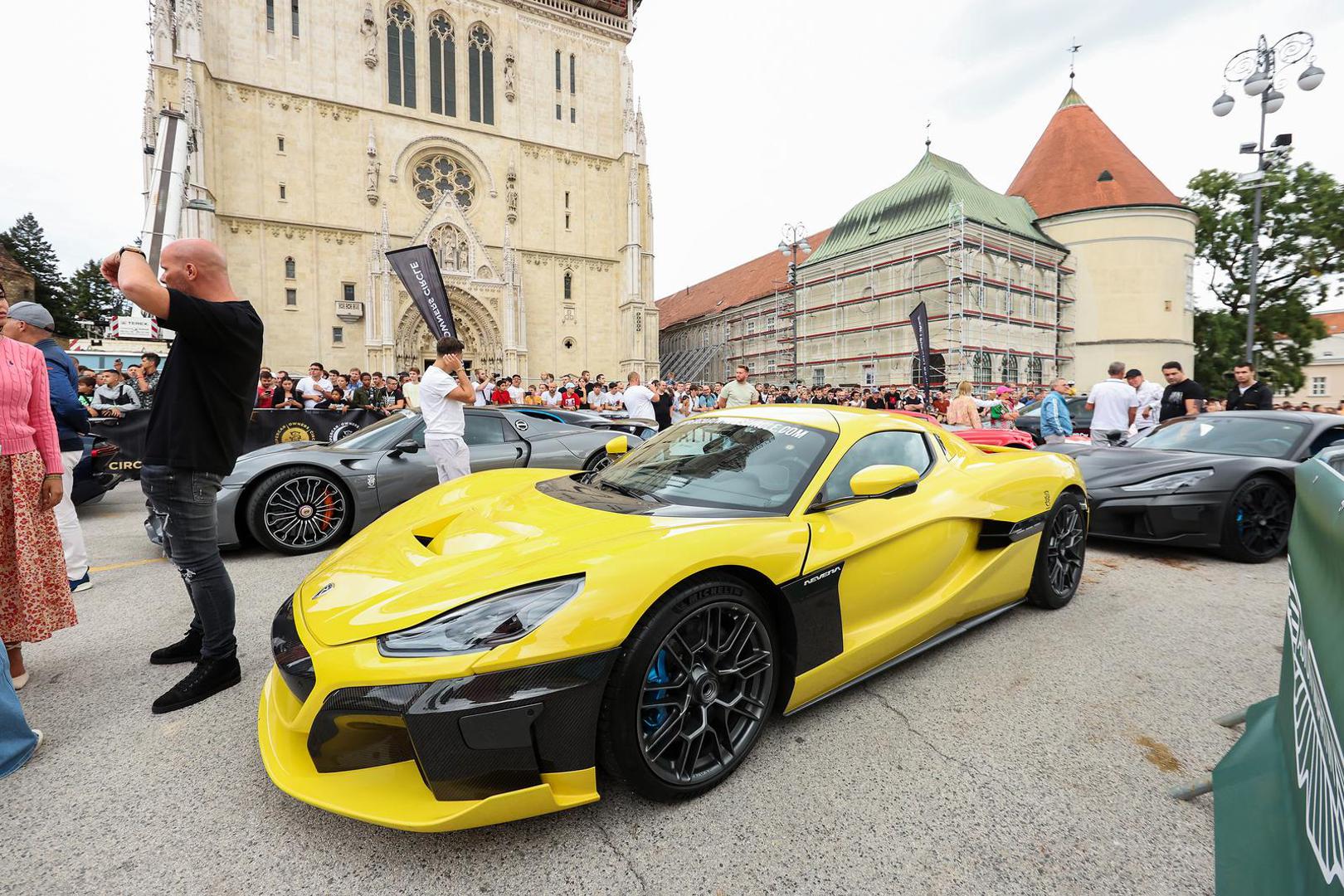 02.09.2022., Zagreb - Ceremonija predstavljanja automobila Supercar Owners Circle Croatia 2022 ispred Katedrale. Photo: Luka Stanzl/PIXSELL