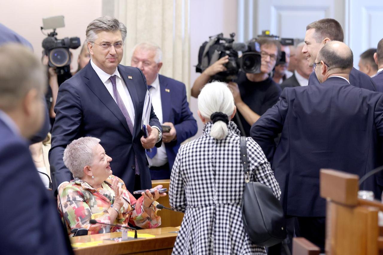 Zagreb: Andrej Plenkovic predstavlja Saboru novu Vladu