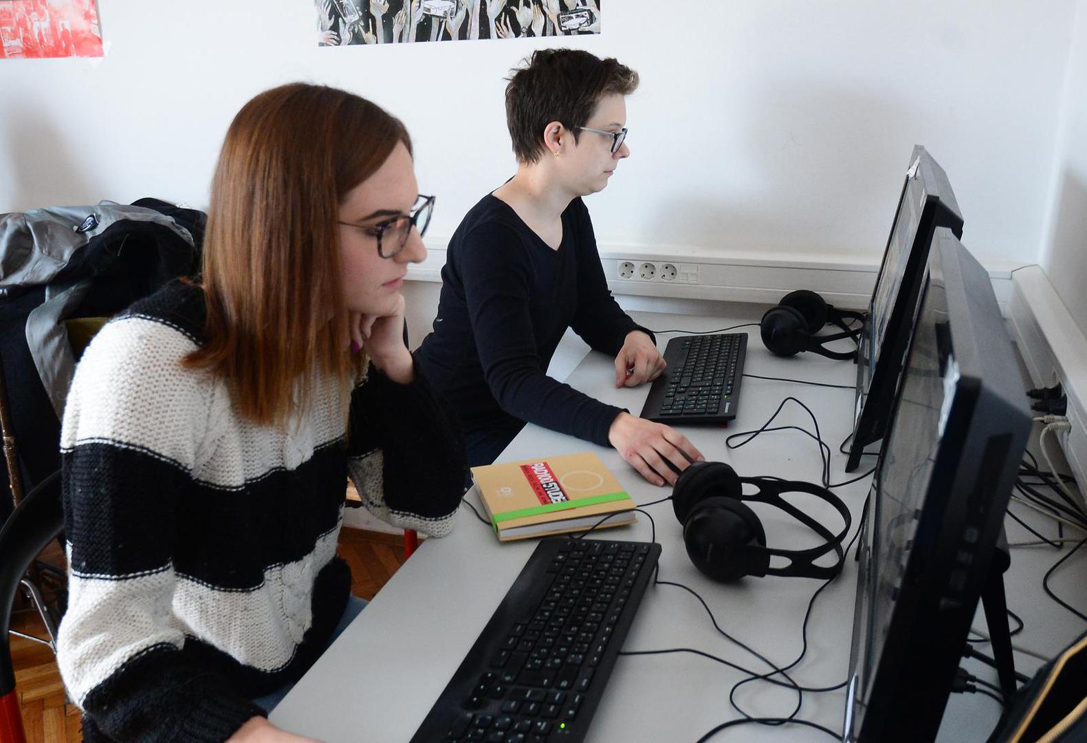 16.11.2017., Zagreb - Ekipa Radio Studenta na zagrebackom Fakultetu politickih znanosti. "nPhoto: Marko Prpic/PIXSELL 