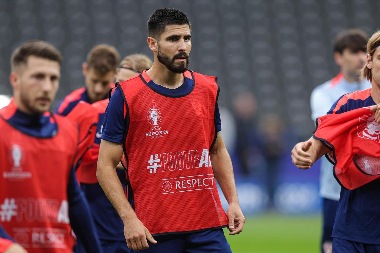 Berlin: Trening hrvatske nogometne reprezentacije uoči utakmice sa Španjolskom