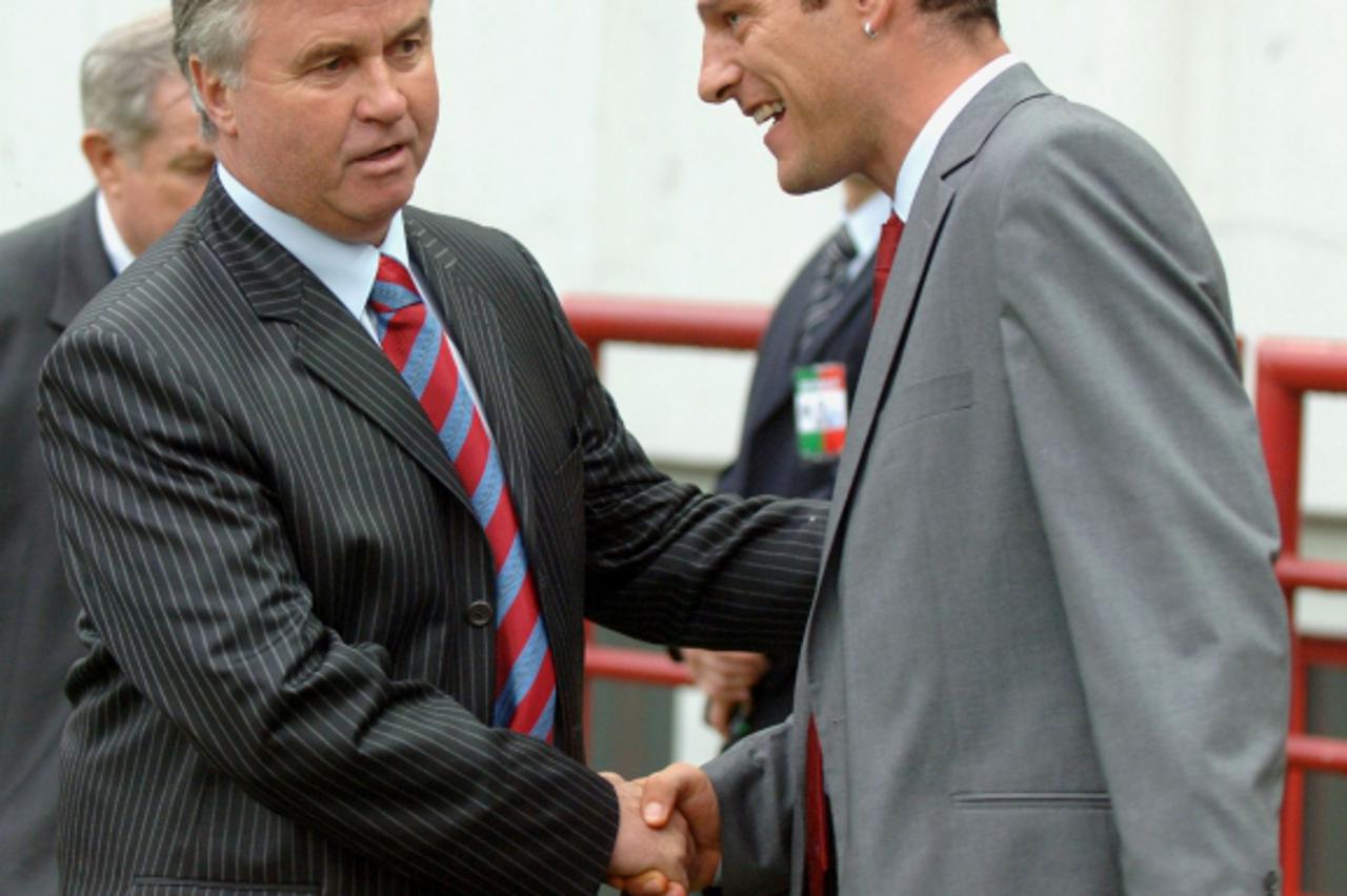 'sport.....moskva......06.09.2006. moskva - stadion lokomotive/ utakmica rusija-hrvatska/hiddink i bilic snimo: marko lukunic'