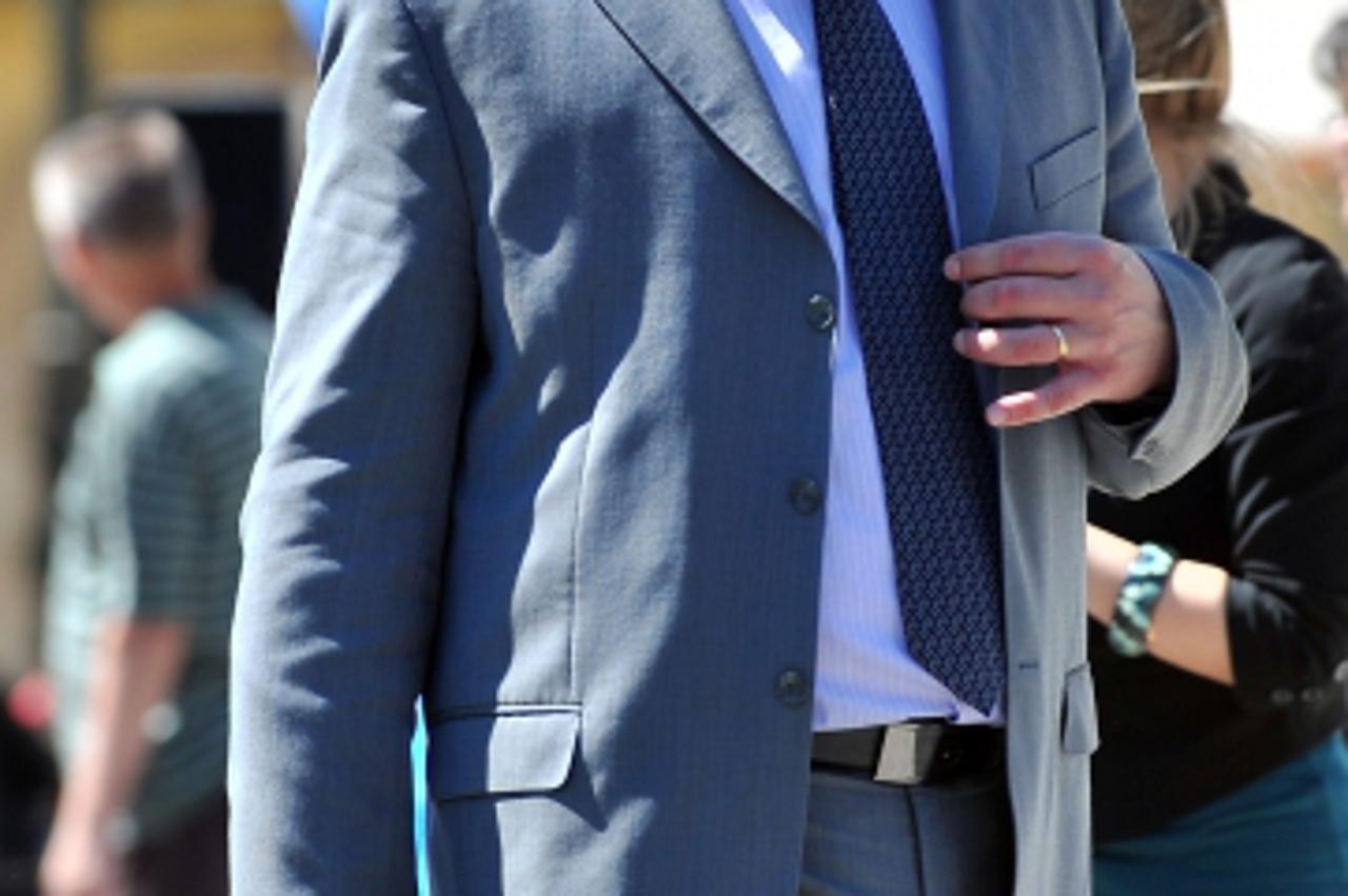 '09.05.2012., Varazdin - Djecji vrtici u parku Vatroslava Jagica proslavili Dan Europe. Svaki djecji vrtic predstavio je jednu zemlju clanicu Europske unije. Gradonacelnik Goran Habus.  Photo: Marko J