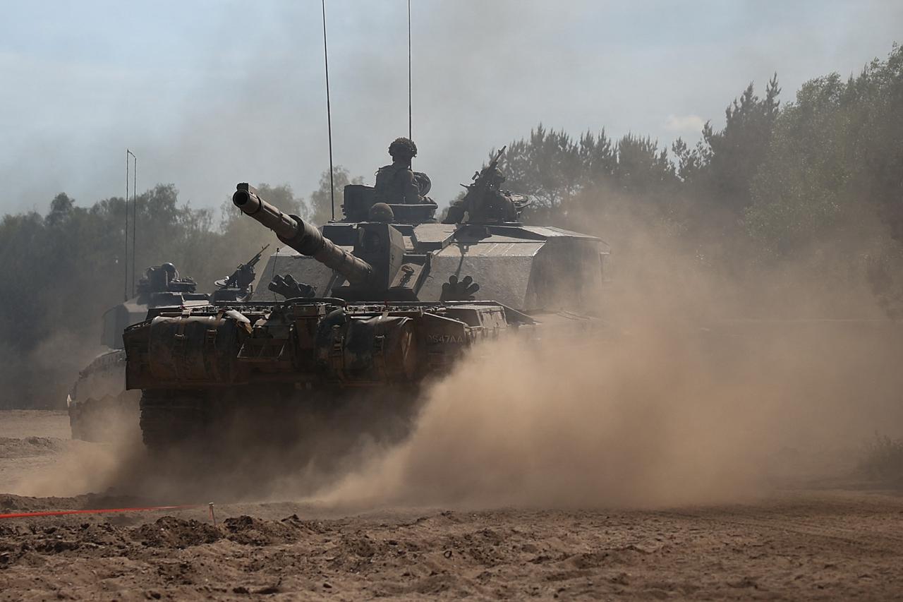 British Army soldiers from the 12th Armoured Brigade Combat Team during Exercise Immediate Response in Drawsko Pomorskie training area