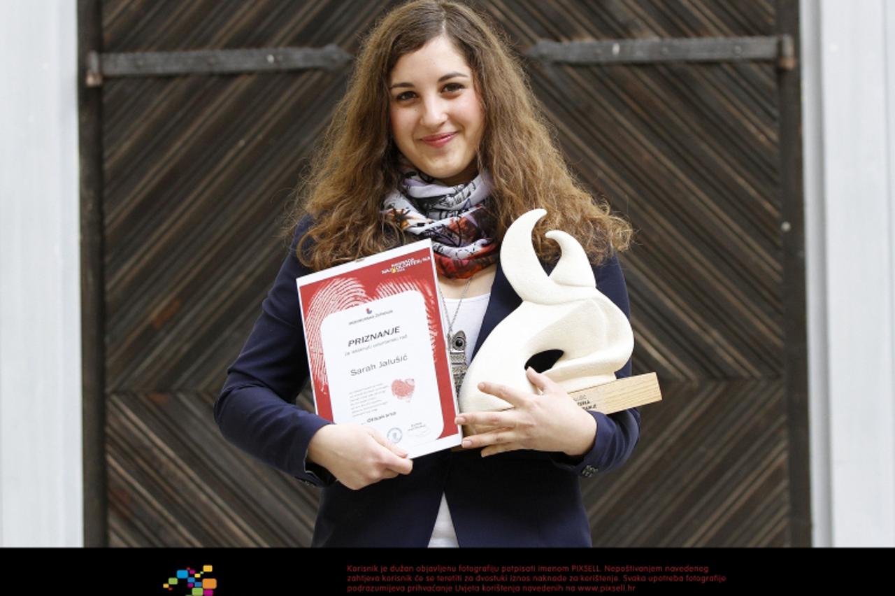 '05.12.2012., Cakovec- Sarah Jalusic, najvolonterka je Medjimurja.  Photo: Vjeran Zganec-Rogulja/PIXSELL'