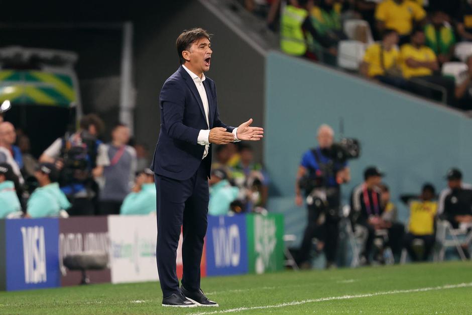 KATAR 2022 - Gestikulacije Zlatka Dali?a za vrijeme utakmice Hrvatrska - Brazil