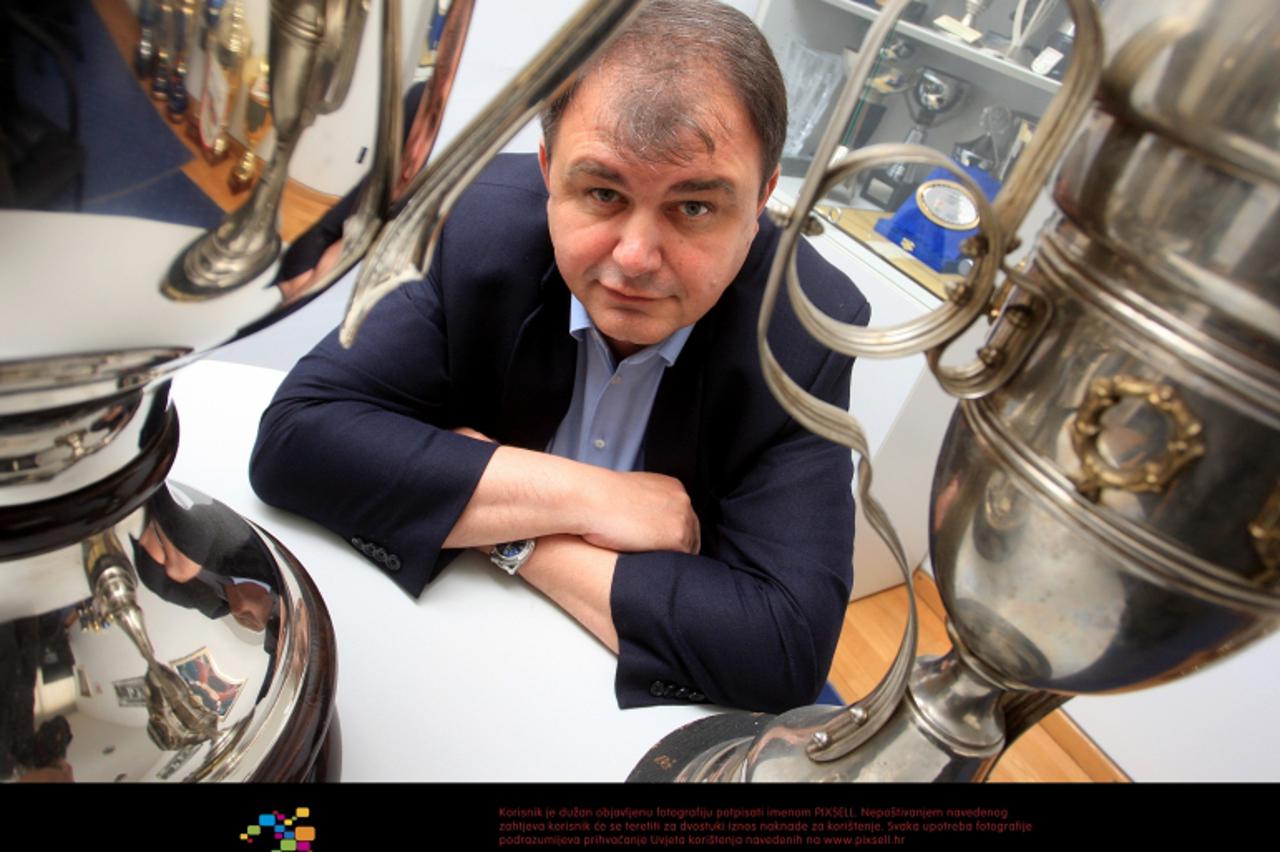 '07.04.2011. Dom Sportova, Zagreb - Zoran Gobac, predsjednik rukometnog kluba CO Zagreb. Photo: Boris Scitar/PIXSELL'