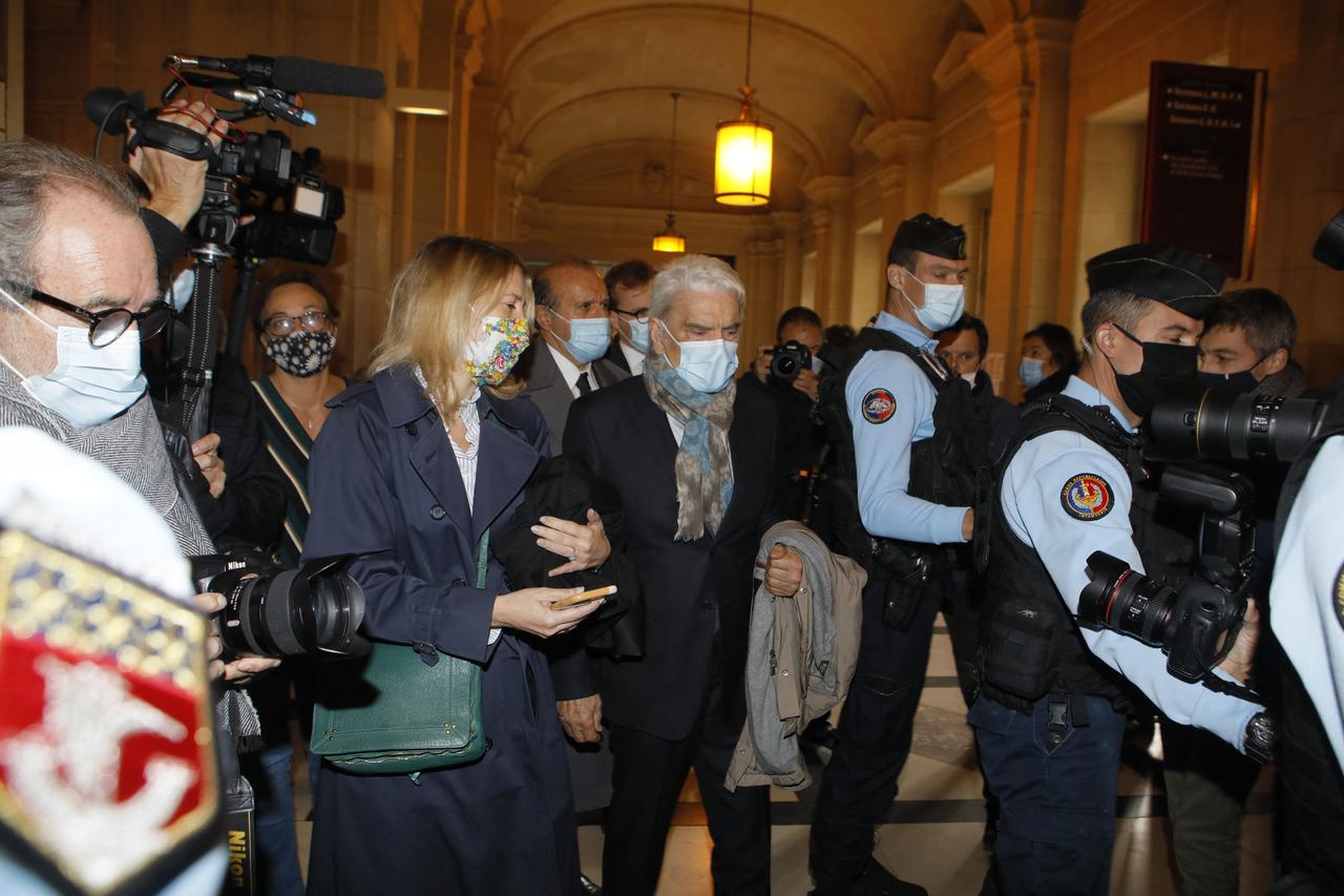 Bernard Tapie, et son avocat Hervé Temime - Quinze mois après sa relaxe, Bernard Tapie est rejugé à Paris avec cinq coprévenus dans l’affaire de l’arbitrage lui ayant accordé 403 millions d’euros en 2008