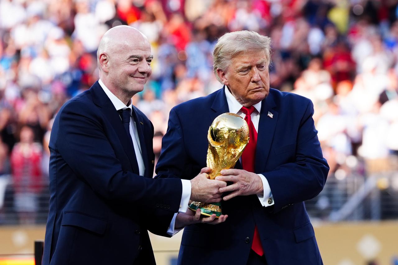 Gianni Infantino and Donald Trump