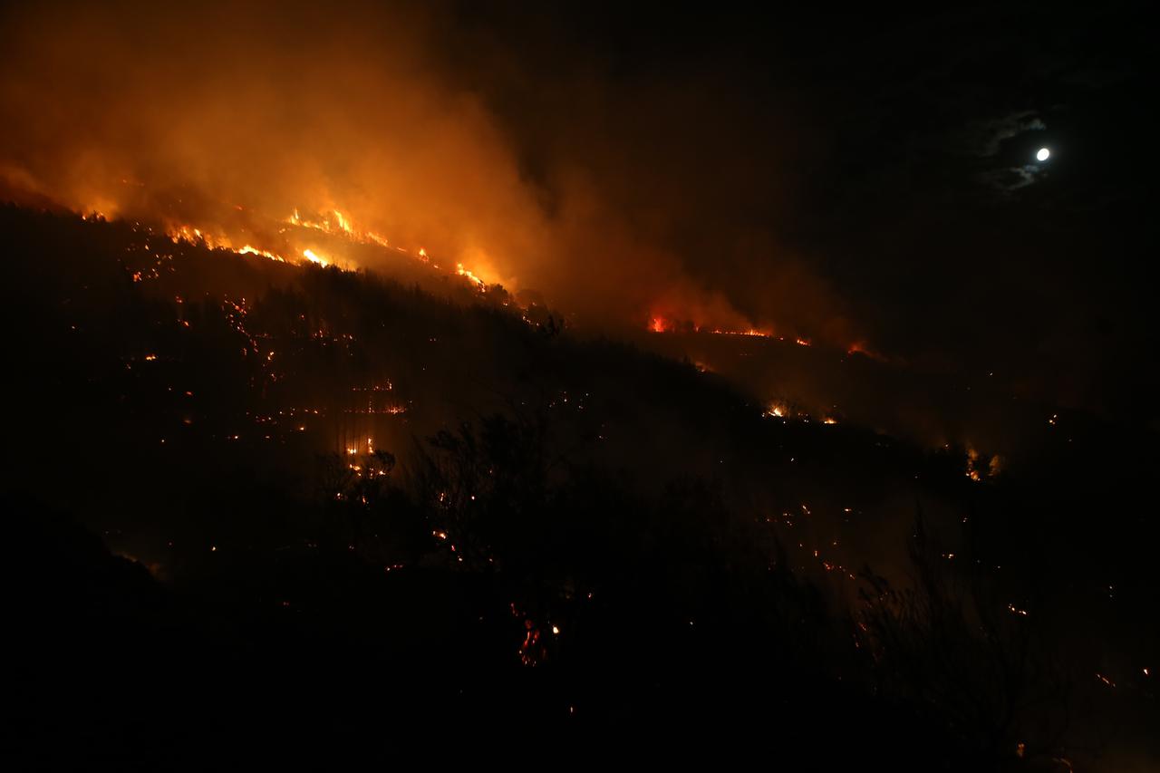 Požar se u Krilu Jesenice potpomognut jugom brzo približio kućama