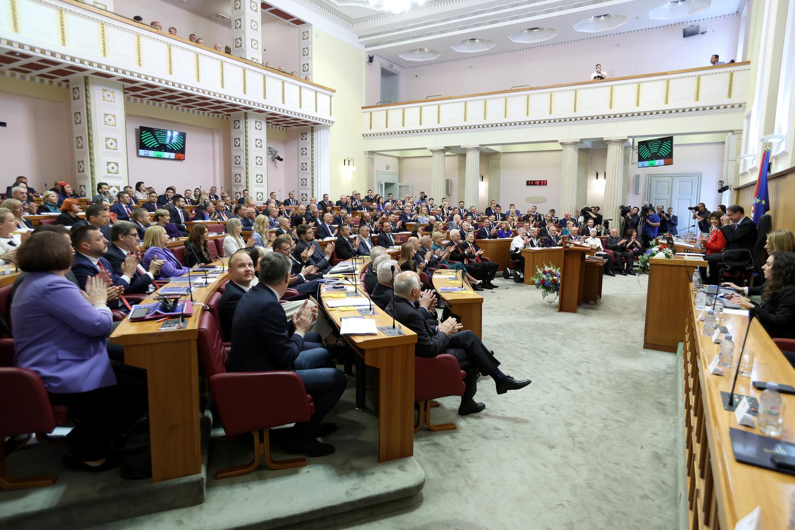 16.05.2024., Zagreb - Prvo zasjedanje Hrvatskog sabora u 11. sazivu. Photo: Patrik Macek/PIXSELL