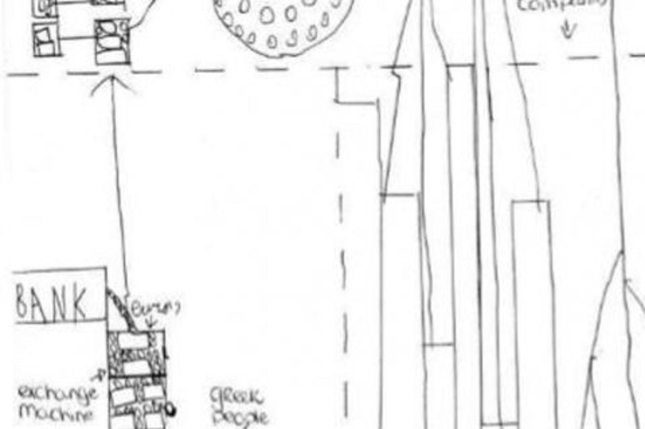 Crtež plana za spas Grčke