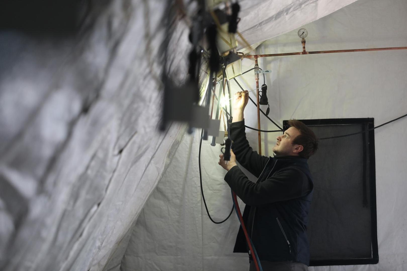 01.04.2020. Zagreb - Satori koji je Hrvatska vojska pripremila za oboljele od koronavirusa u sklopu bolnice Dubrava.
Photo: Boris Scitar/Vecernji list/PIXSELL