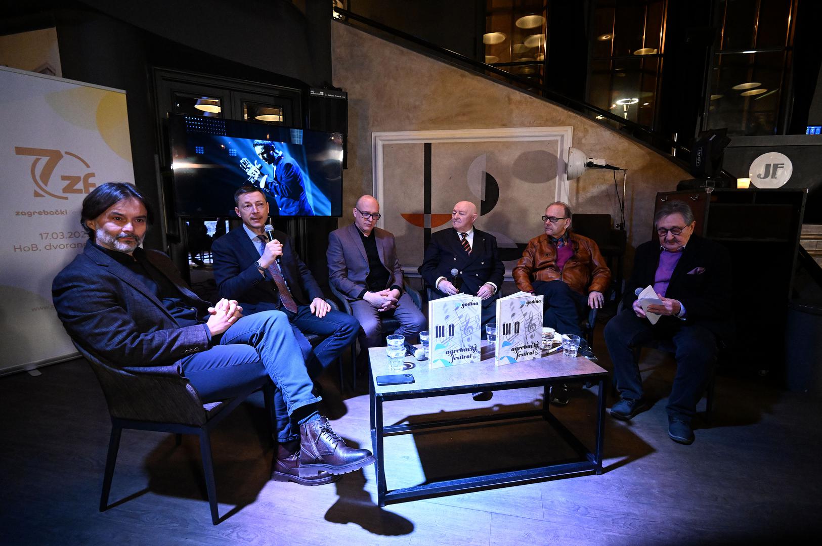 15.03.2023., Zagreb - 70 godina Zagrebackog festivala, promocija monografije i dodjela posebnog priznanja Dragi Diklicu.  Photo: Marko Lukunic/PIXSELL