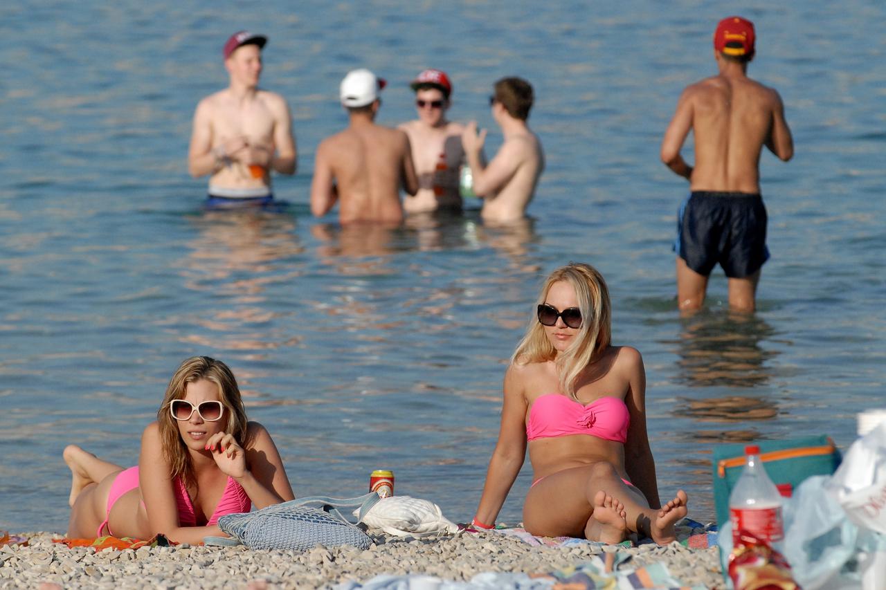 plaža,ženske,turizam