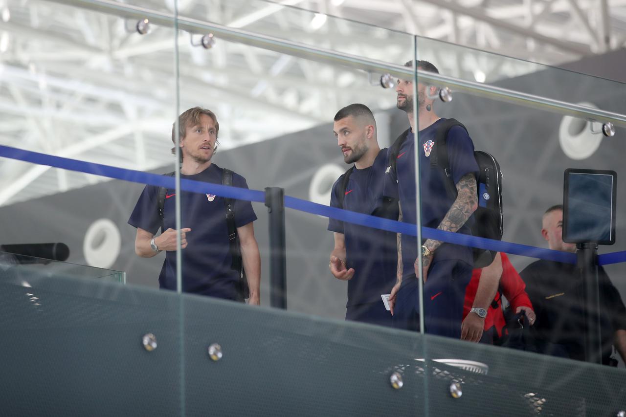 Zagreb: Odlazak hrvatske nogometne reprezentacije na završnicu Lige nacija