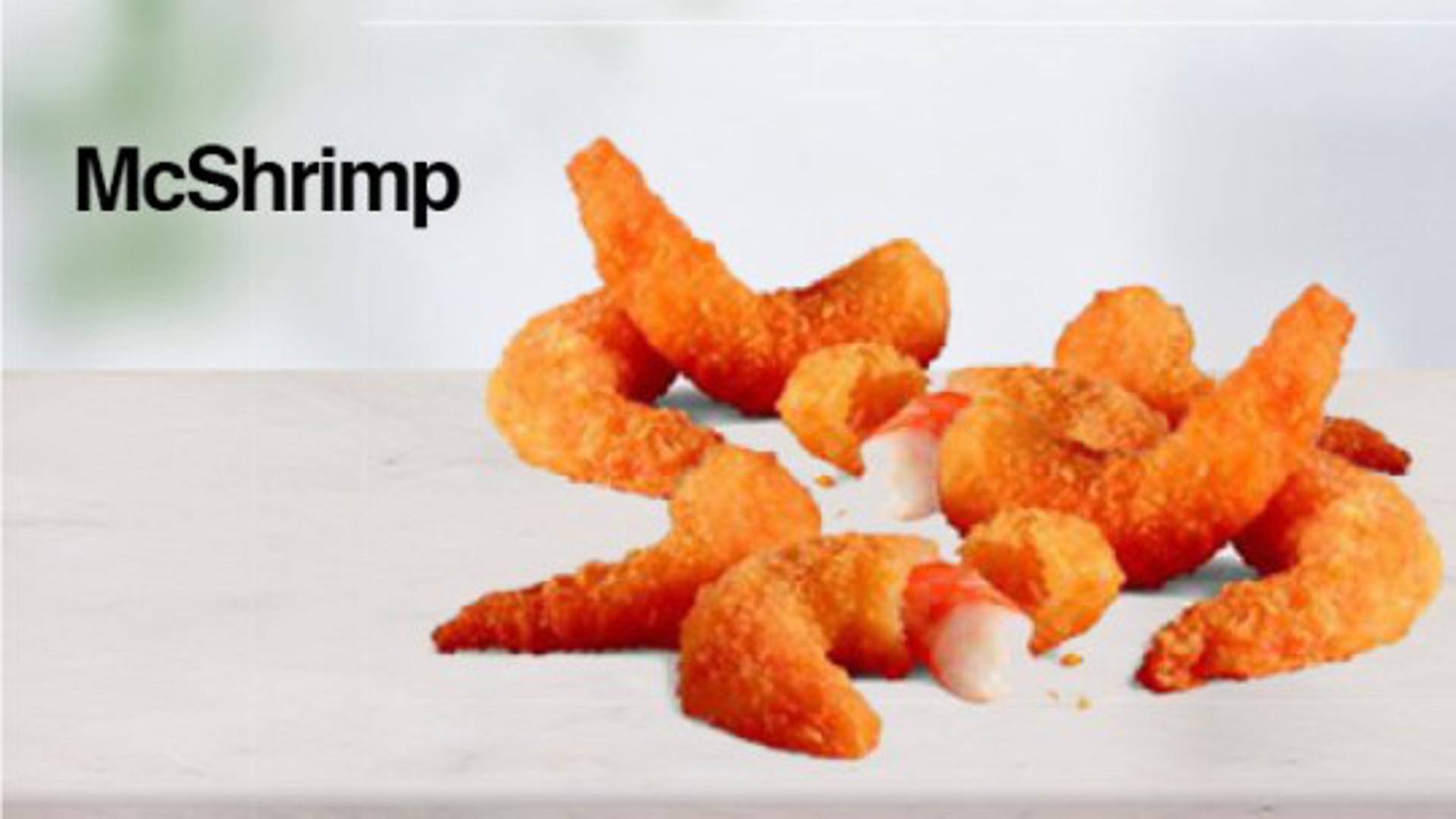 Pohani račići, 'McShrimp', poslužuju se u Rusiji.

